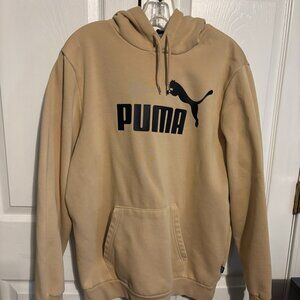 PUMA Hoodie Sweatshirt Womens Size L Gold/Black